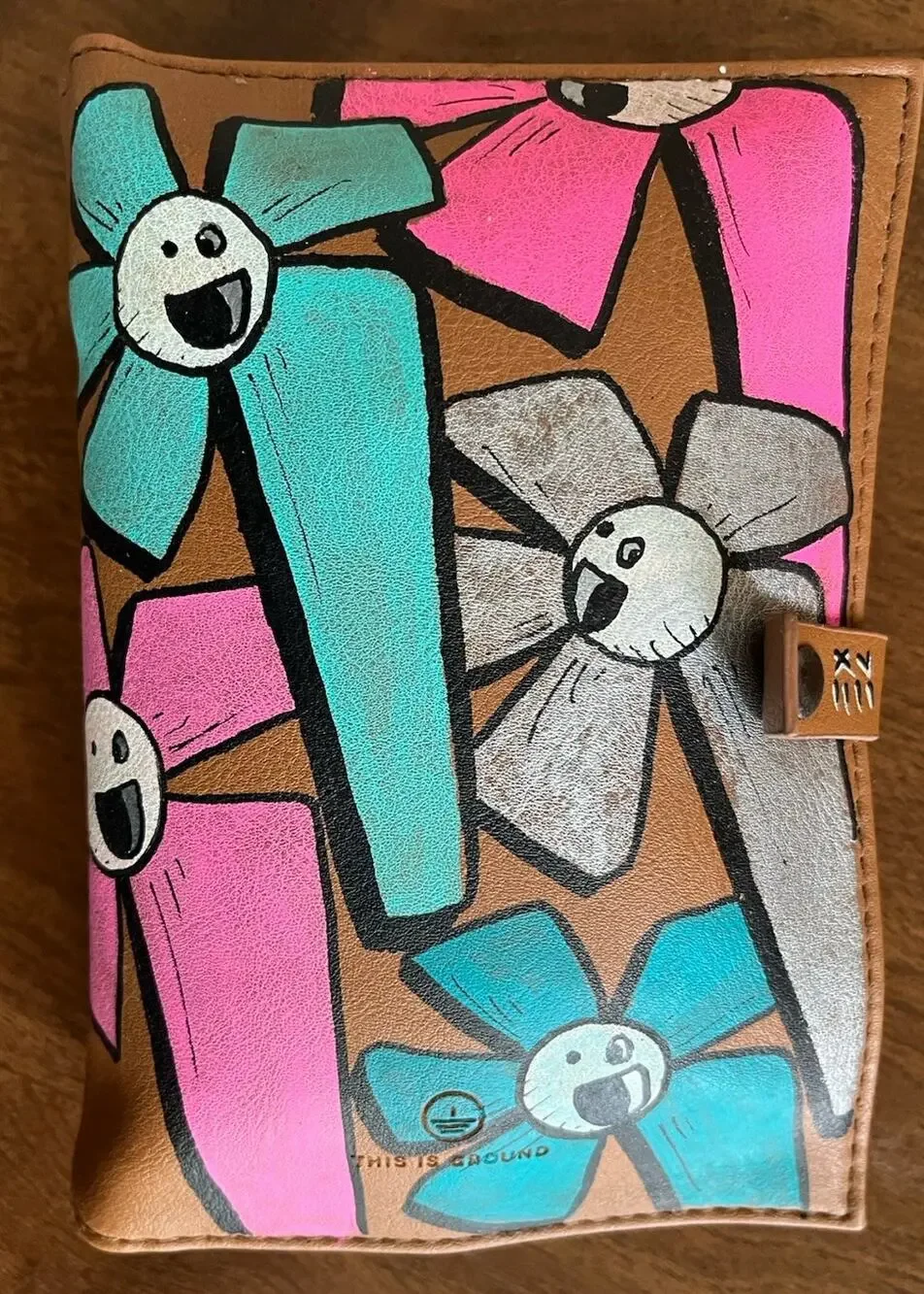 Ze Florist Miami Graffiti Art Found Object Original Travel Bag Flowerpower Smile